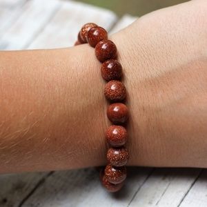 Goldsand Stretch Bracelet, Gemstone Jewelry